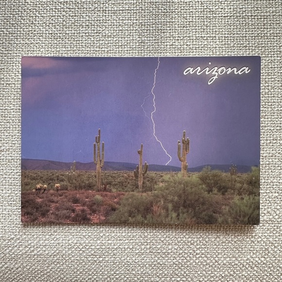 Arizona Lightening in the Desert Landscape Postcard - Picture 8 of 9